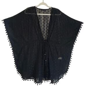 Black Sheer Swimsuit Coverup Club Z Collection Size 2X